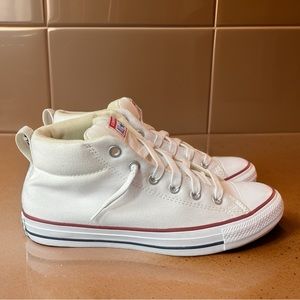 Converse White High-Top Sneakers